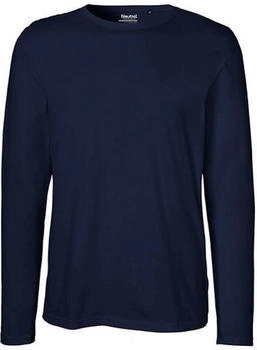 Neutral Bio-Langarmshirt mit Rundhalsausschnitt navy