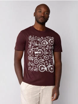 watapparel Fahrräder T-Shirt red brown