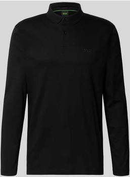 Boss Green Polo-Shirt Regular Fit Langarm (50544335) schwarz