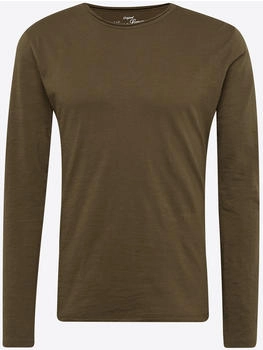 Key Largo Cheese Regular Fit Langarmshirt (MLS00033) oliv