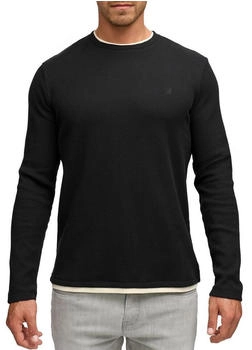 Indicode Inkilsone V-Neck Langarmshirt Regular Fit (61547408) schwarz