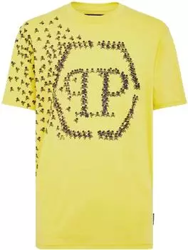 Philipp Plein Skull&Bones T-Shirt (PPL171) gelb