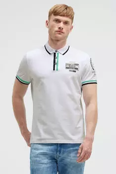 Camp David Poloshirt marine/mint/weiß