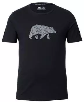 Forsberg T-Shirt mit Brustdruck schwarz
