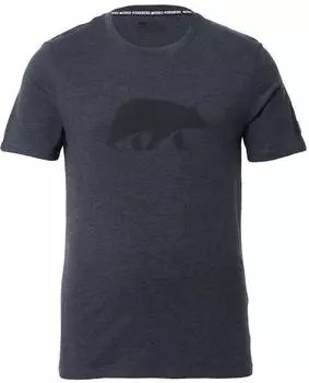 Forsberg T-Shirt mit Brustprint anthrazitgrau