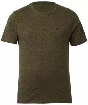 Forsberg T-Shirt mit Brustprint oliv/schwarz