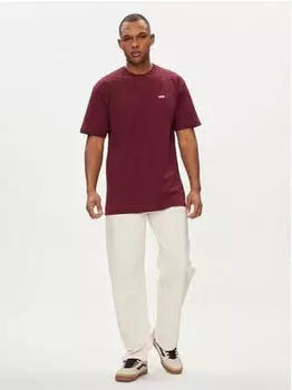Vans Left Chest Logo T-Shirt (VN0A3CZE) dunkelrot
