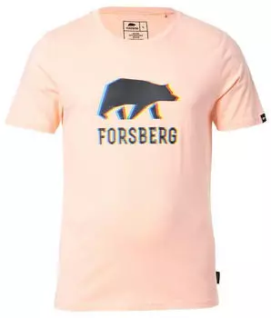 Forsberg T-Shirt mit Anaglyph-Logo rosa