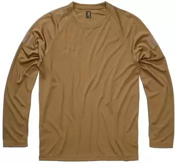 Brandit QuickDry Langarm T-Shirt camel