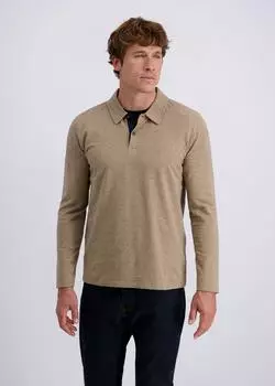 Pierre Cardin Shirt mit Polokragen beige