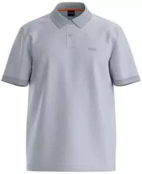 Boss Orange Pe Interlock Poloshirt aus Baumwoll-Piqu&eacute; mit Logo-Print Regular Fit (40806113) hellgrau/pastellgrau