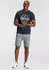 Delmao T-Shirt mit Rundhalsausschnitt und Logoprint marine/weiß