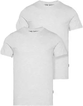 Camp David Rundhalsshirt aus Baumwolle (CU9999-3330-33) hellgrau melange