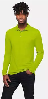 Hakro 815 Longsleeve Poloshirt kiwi/grün