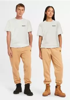 Timberland Small Linear Logo Print T-Shirt (TB0A5QQTCM91) vintage weiß
