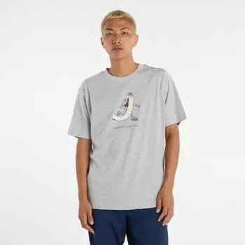 New Balance Bearded Runner T-Shirt (MT53941AG) athletic grey