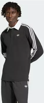Adidas 3-STREIFEN RUGBY LONGSLEEVE POLO Black (KE3576)