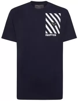 Philipp Plein Rundhalsausschnitt T-Shirt Ss navy