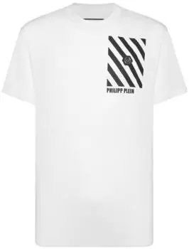 Philipp Plein Rundhalsausschnitt T-Shirt Ss (PPL22837) weiß