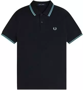 Fred Perry Twin Tipped Shirt Polo navy/mint/blau