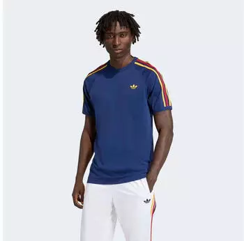 Adidas 3-STREIFEN T-SHIRT Dark Blue / Crew Yellow / Power Blue (KC8642)