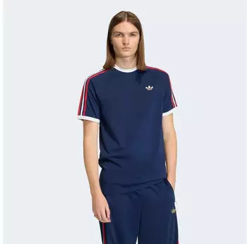 Adidas 3-STREIFEN T-SHIRT Night Indigo / Better Scarlet / White (KC8636)