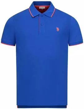 U.S. Polo Assn. Poloshirt mit Kontrastdetails - Piquet (817588-0005) royalblau/rot