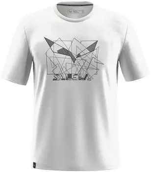 Salewa Eagle Geometric Kurzarm-T-Shirt (00-0000029100) weiß