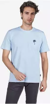 Pierre Cardin T-Shirt mit Rundhals-Ausschnitt hellblau/ice water