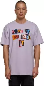 Mister Tee Hate it or Love it Oversize Tee (20397229) lila