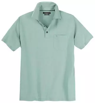 CASAMODA Easy Care Polo melange (Oversized) salbeigrün