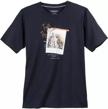 CASAMODA Fotoprint Miami Spirit T-Shirt Vintage-Print Used Look navy/blau