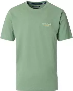 CASAMODA Fotoprint Miami Spirit T-Shirt Vintage-Print Used Look türkis