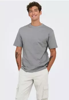 Only & Sons ONSFRED Relaxed Fit T-Shirt (74372164) hellgrau/ultimate grau