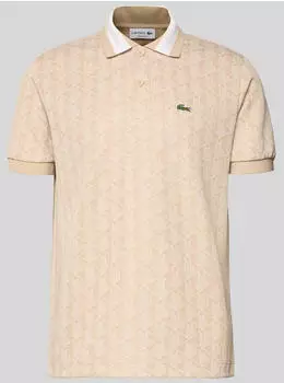 Lacoste Classic Fit Monogram Polo (DH1417) offwhite