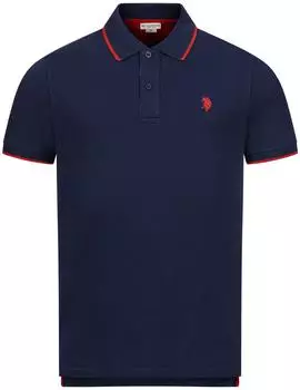 U.S. Polo Assn. Poloshirt mit Kontrast-Details - Piquet navy