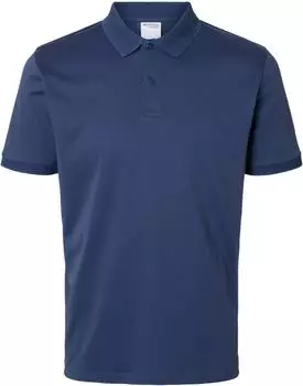 Selected SLHFave Poloshirt dunkelblau