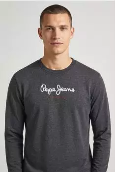 Pepe Jeans Eggo Long N T-Shirt dark marl grey/grau
