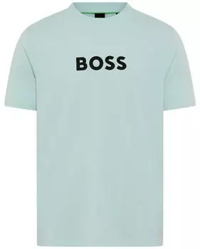 Boss Green T-Shirt Rundhalsausschnitt Regular Fit (32628042) turquoise/aqua447