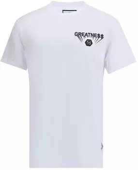 Philipp Plein T-Shirt Rundhalsausschnitt Ss (PPL26261) weiß