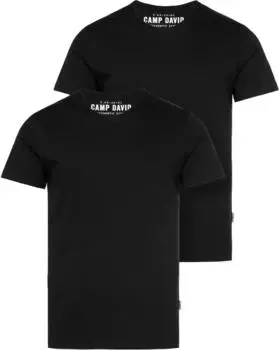 Camp David Rundhals-Shirt Regular Fit (40211020) schwarz