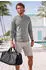John Devin Polo shirt Piqué Henley-Ausschnitt (52256752) grau