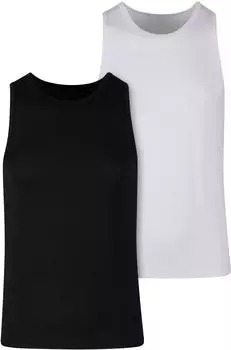 Urban Classics Basic Tank Top 2-Pack (TB7685B) schwarz/weiß