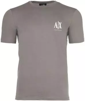 Armani Exchange Icon Project Left Chest Logo T-Shirt beige/weiß