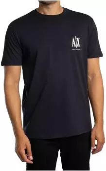 Armani Exchange Icon Project Left Chest Logo T-Shirt blau
