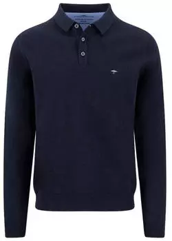 Fynch-Hatton Langarm Polo blau