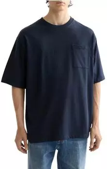Scotch & Soda Strickshirt mit Rundhalsausschnitt navy