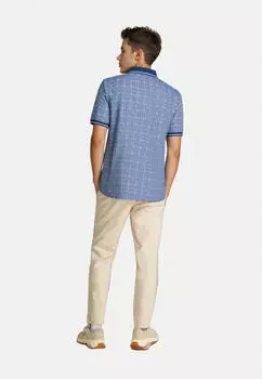 Hajo Stay Fresh Poloshirt blaumeliert