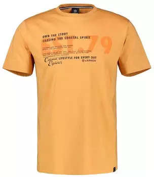 Lerros T-Shirt mit Brustprint Grosse Grössen Dull Peach (26230051_92202)