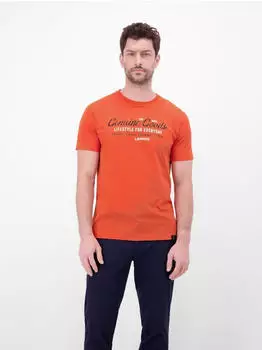 Lerros T-Shirt in Jersey-Qualität mit Print Vivid Red (25D3012_32802)